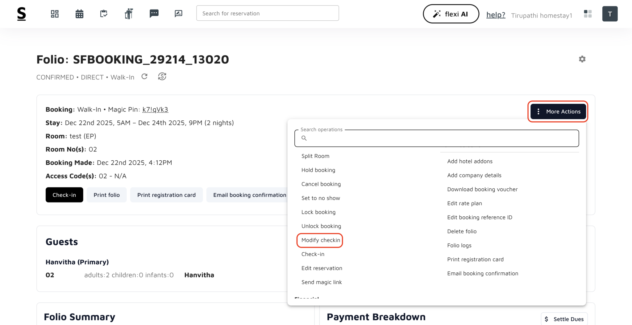 How to modify check in or check out date and time for a given booking ...